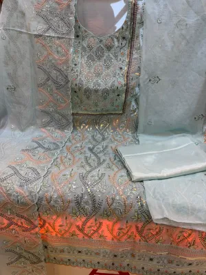 Elegant Jimicho Fabric Party Wear with Stone & Embroidery